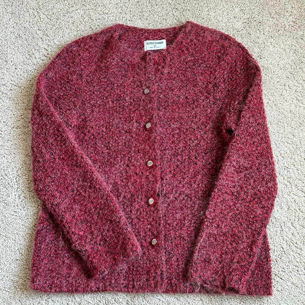 Alfred Dunner button up sweater jacket Size 8